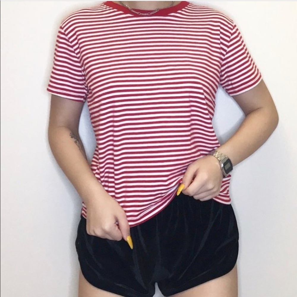 brandy melville stripe tee
